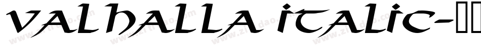 Valhalla Italic字体转换